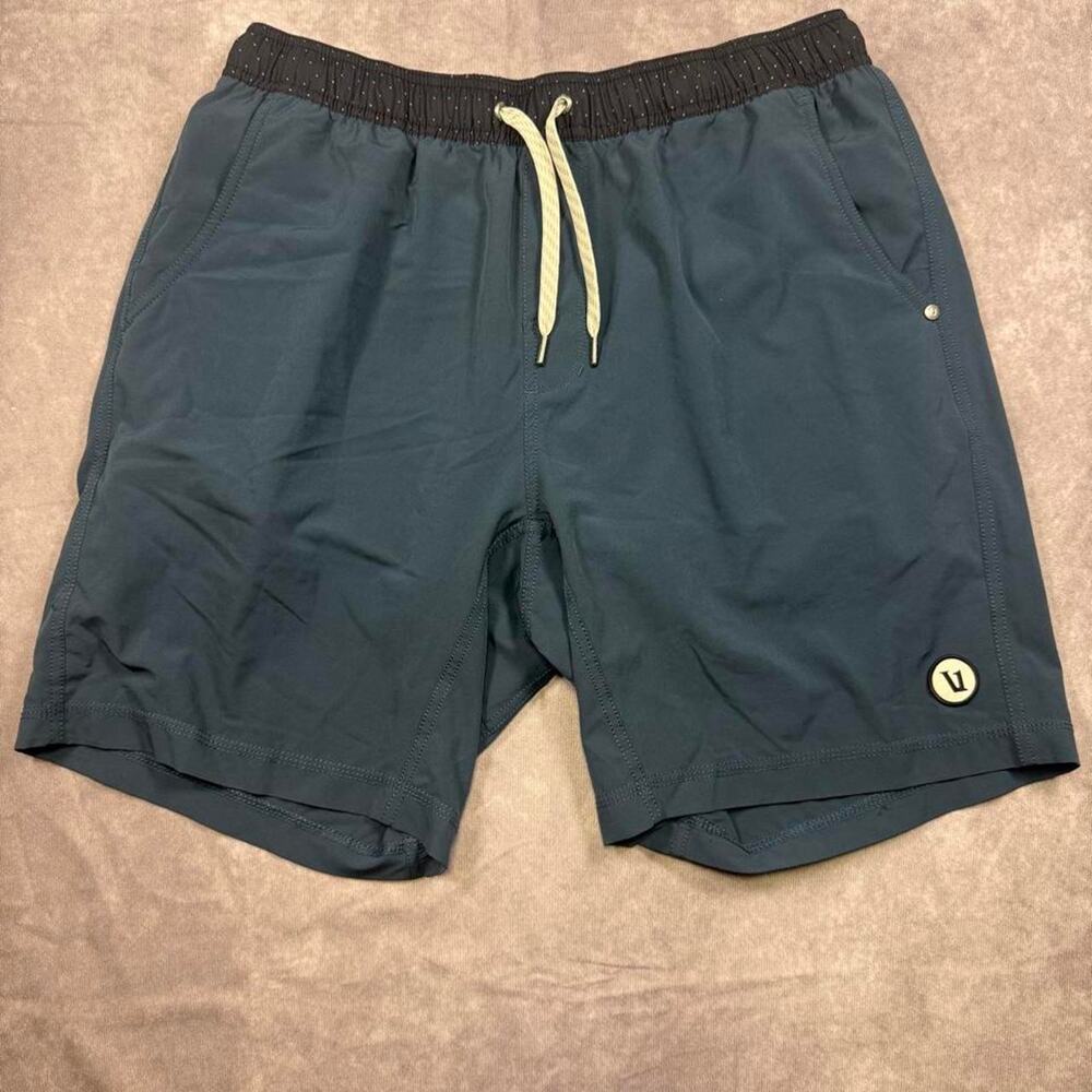 Vuori Men's Kore Short Lined 7" Teal Blue Size Medium
